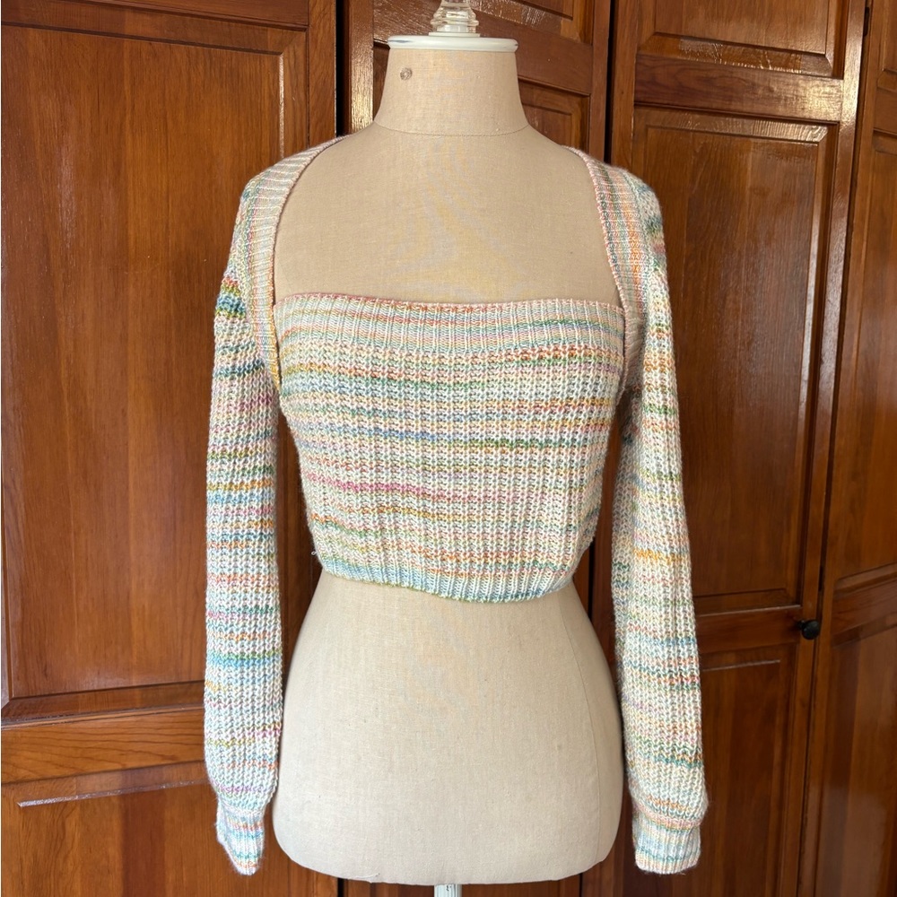 Pastel Cropped Sweater